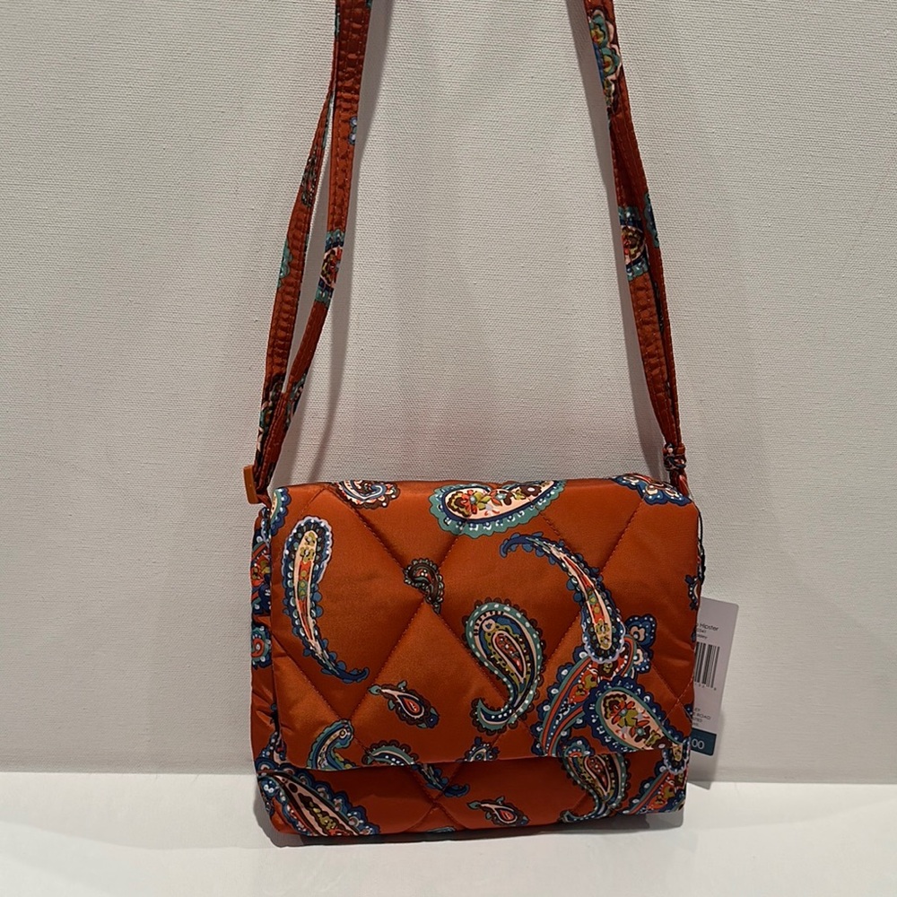 NWT Vera Bradley Small Flap Hipster Crossbody with Snap Closure.